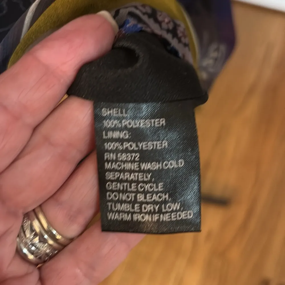 Voir Voir Purple and Yellow Midi Dress Size 14 - Image 4