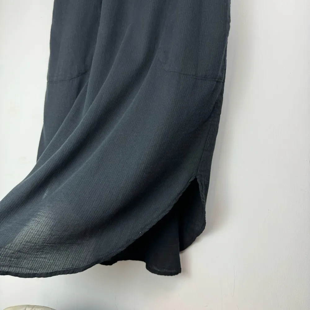 NWT Prana Seakissed Midi Dress Sz Small Black Organic Cotton Sleeveless - Image 9