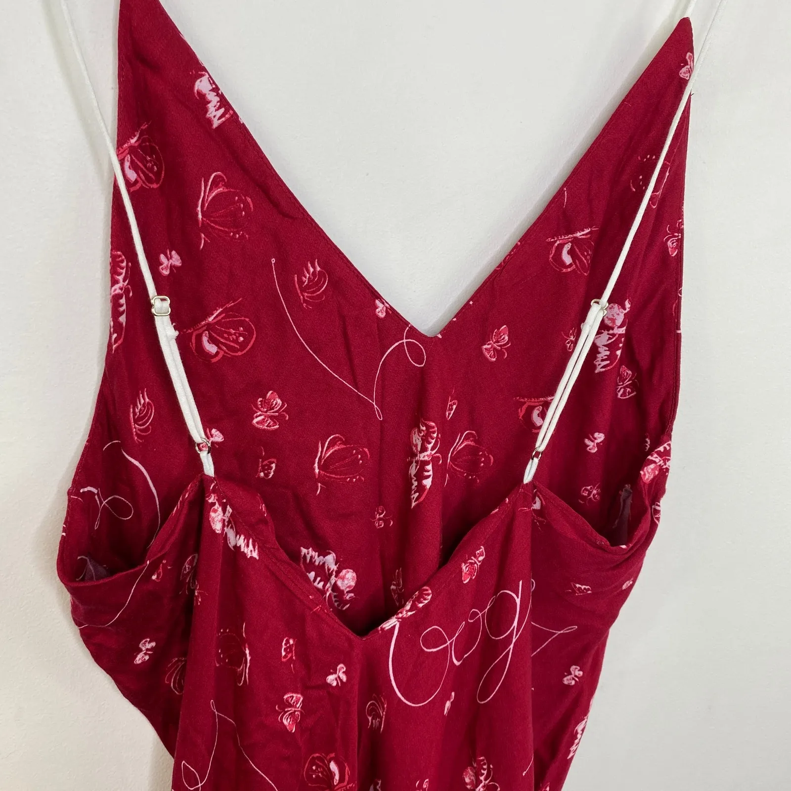 Splendid 125 Vogue Slip Dress Women Size S NWT Red V-Neck Chemise Valentines - Image 9