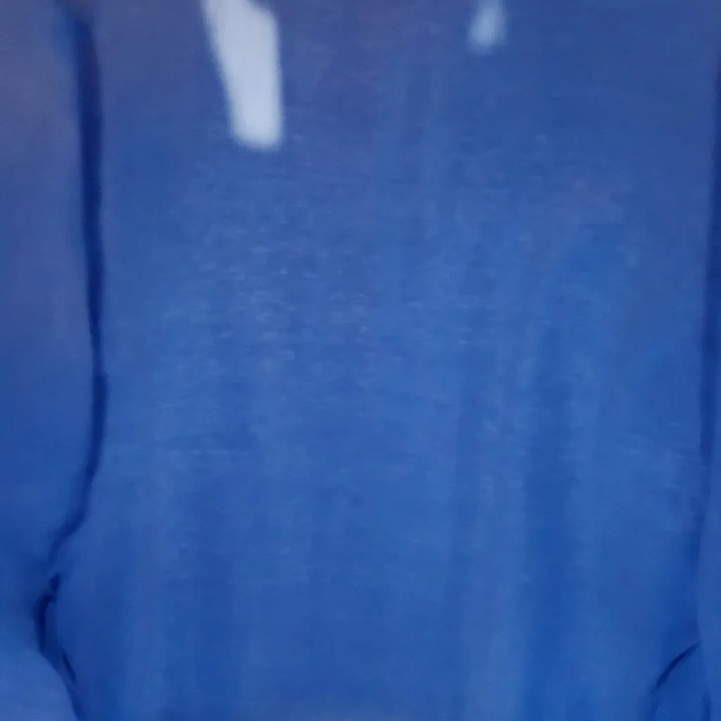 Liz Claiborne Women Medium Baby Blue Polo Shirt Short Sleeve Pastel 21" L - Image 9