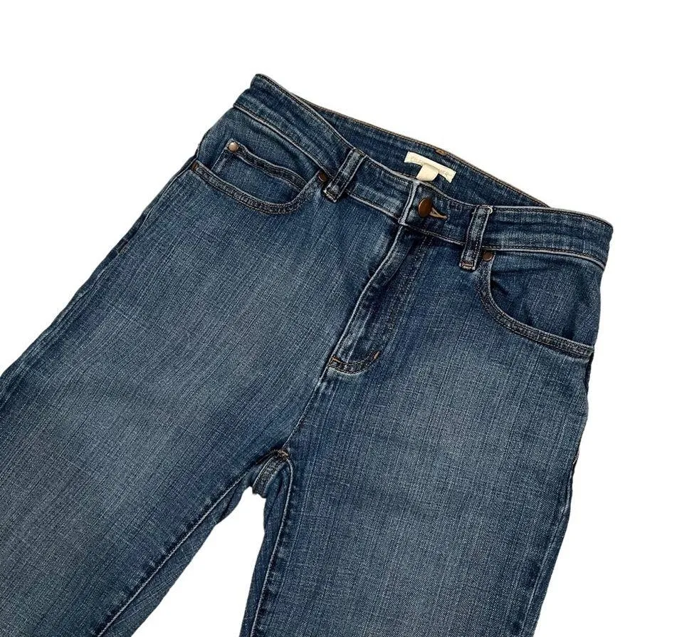 Eileen Fisher Medium Wash Straight Leg Jeans, Sz 2 - Image 7
