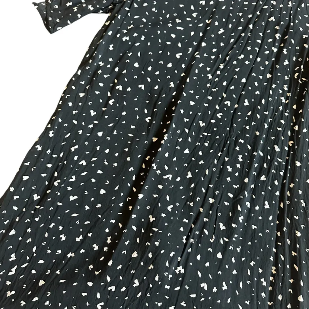 Cloth & Stone Anthropologie Fun Print Shift Dress Black White Size Small Petite - Image 6