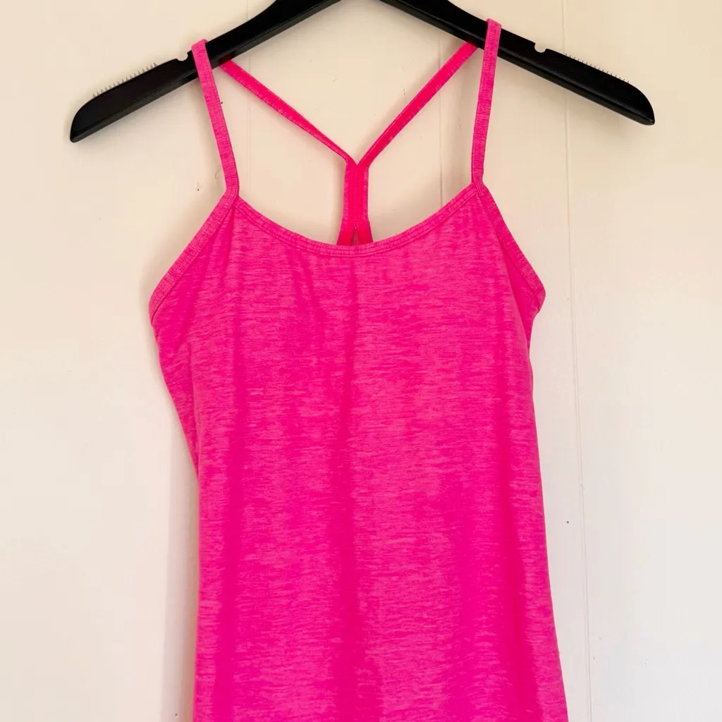 LULULEMON Power Y Racerback Tank Top Bright Hot Pink 6 - Image 2