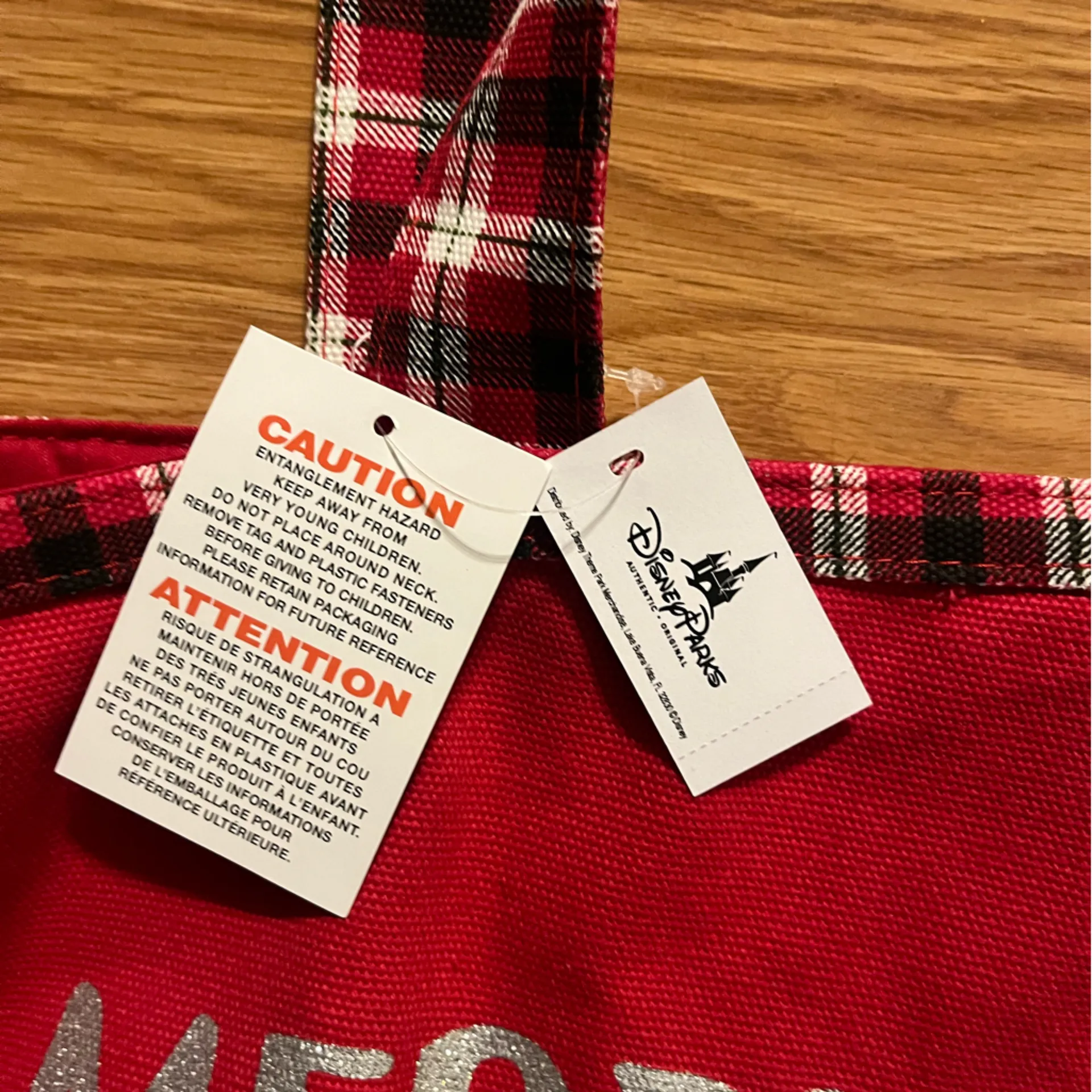 Disney Christmas Holiday Tote‎ Bag. NWT - Image 3