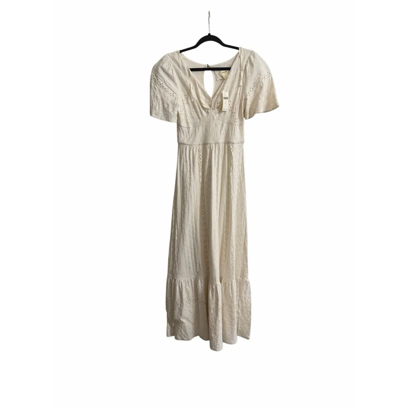 NWT Maeve Anthropologie Women Rochelle Eyelet Maxi Dress Sz XS Cottage Core Boho - Image 3