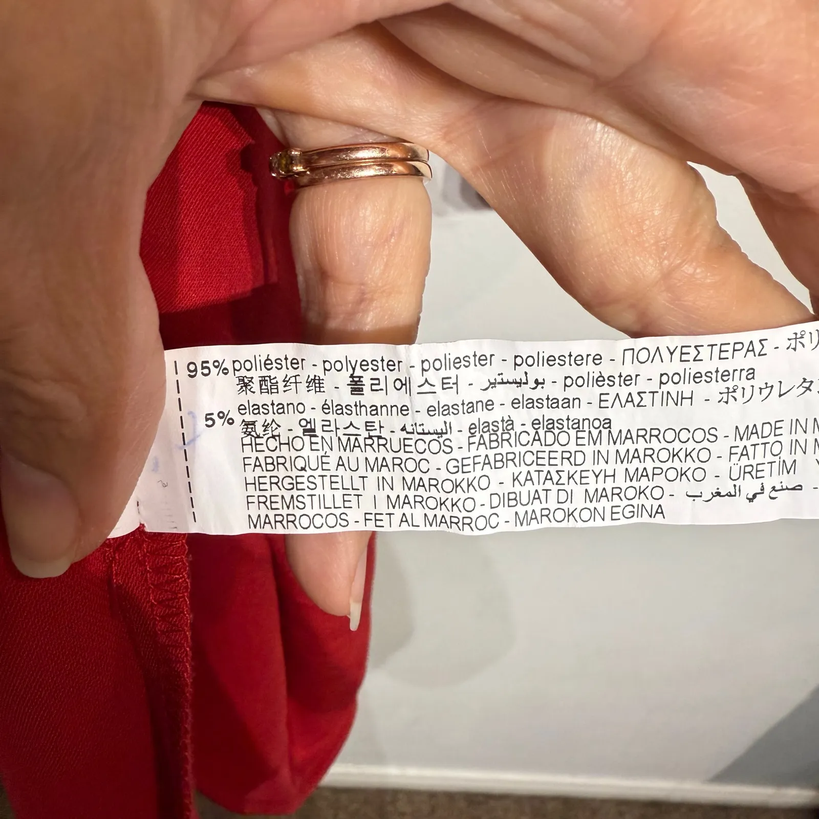 Zara Red Pleated Mock Neck Long Sleeve Mini Dress Sz L - Image 7