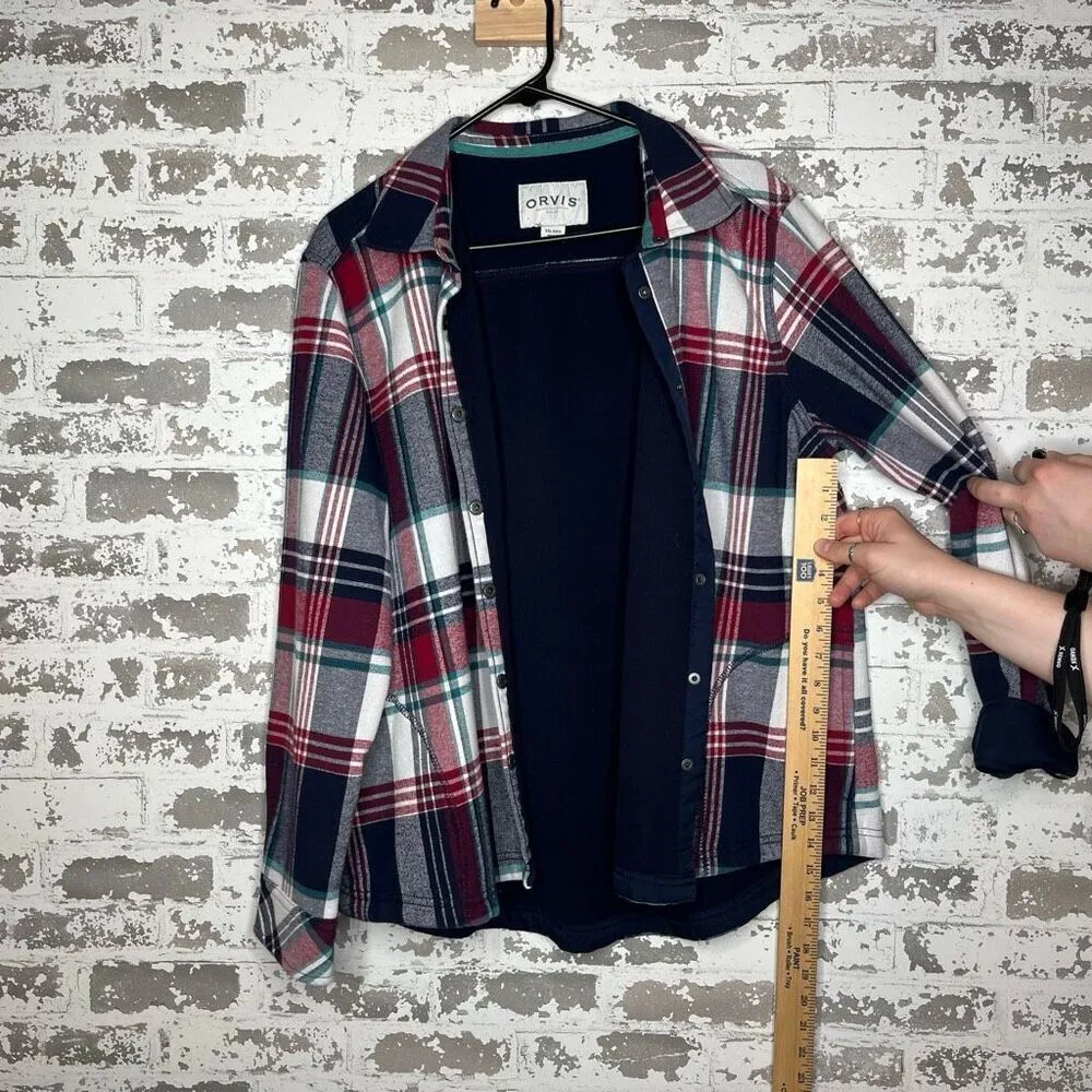 Orvis | women plaid oversized button down jacket - Image 5