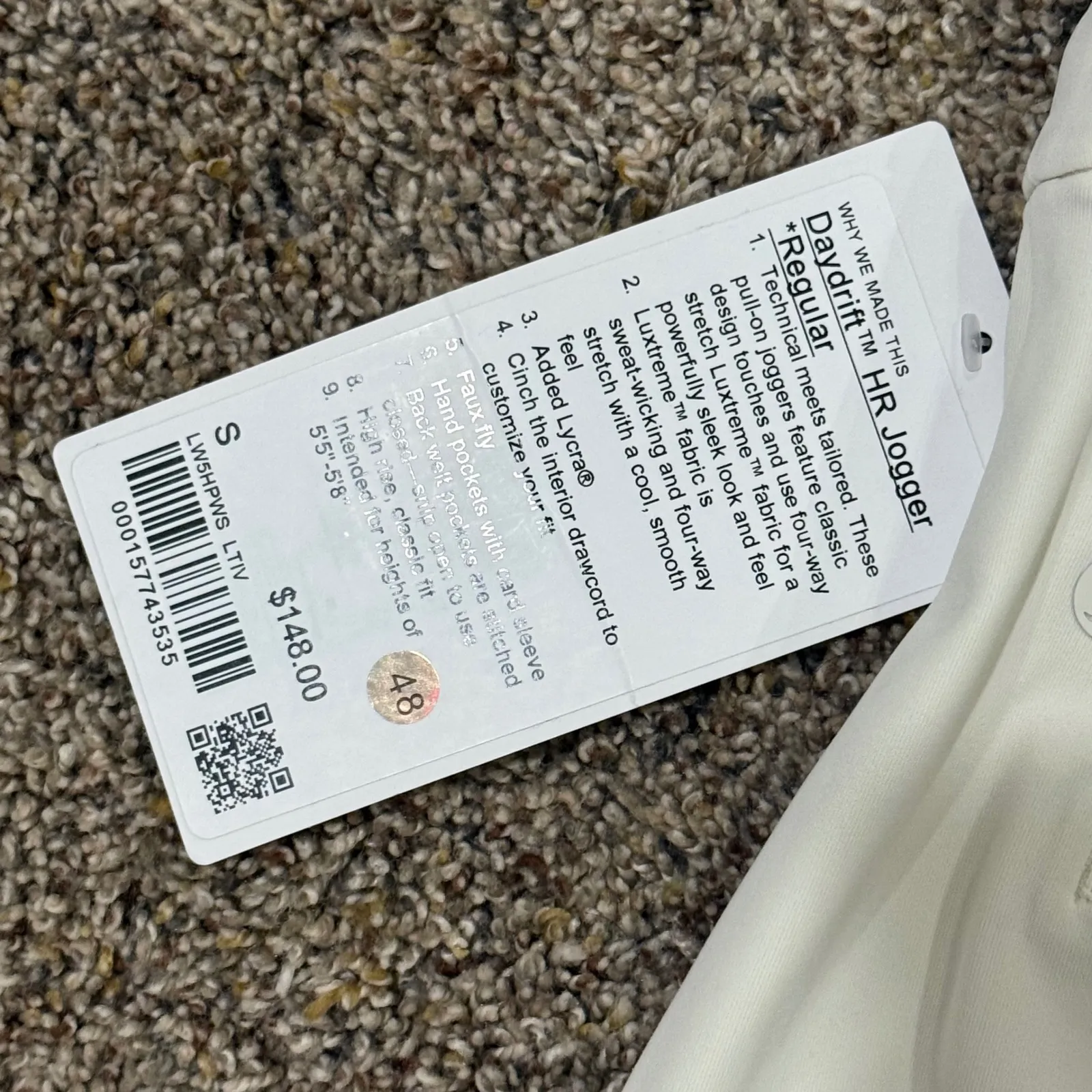 Lululemon Daydrift High Rise Jogger Regular Small NEW with tags Ivory - Image 12