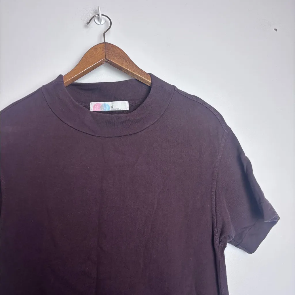 Free People FP Beach Brown Oversized Crewneck T-shirt Dress Coverup - Image 9