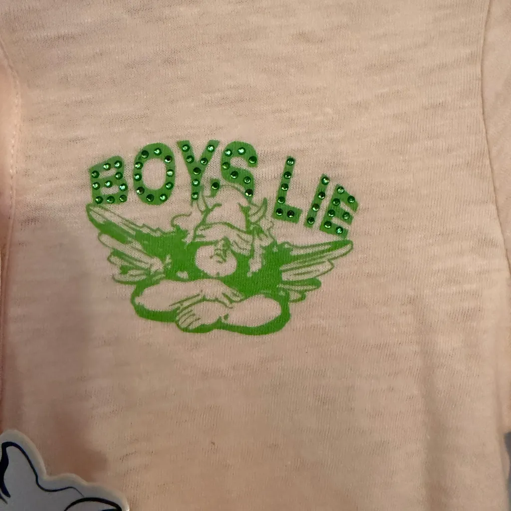 Boys Lie Self Improvement Long Sleeve Henley Top - Image 4