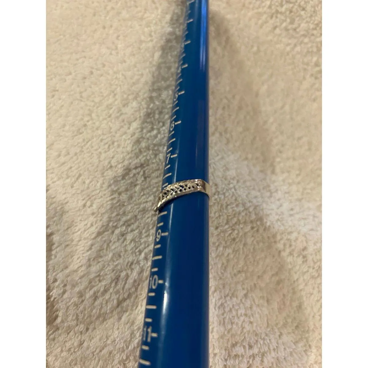 Vintage ring band sterling silver 925 beautiful unique size 8 - Image 3