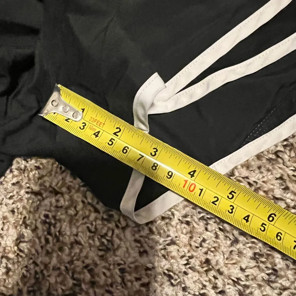 Nike Dri-FIT Running Shorts Black‎ with White Trim Athletic Workout Small - Image 4