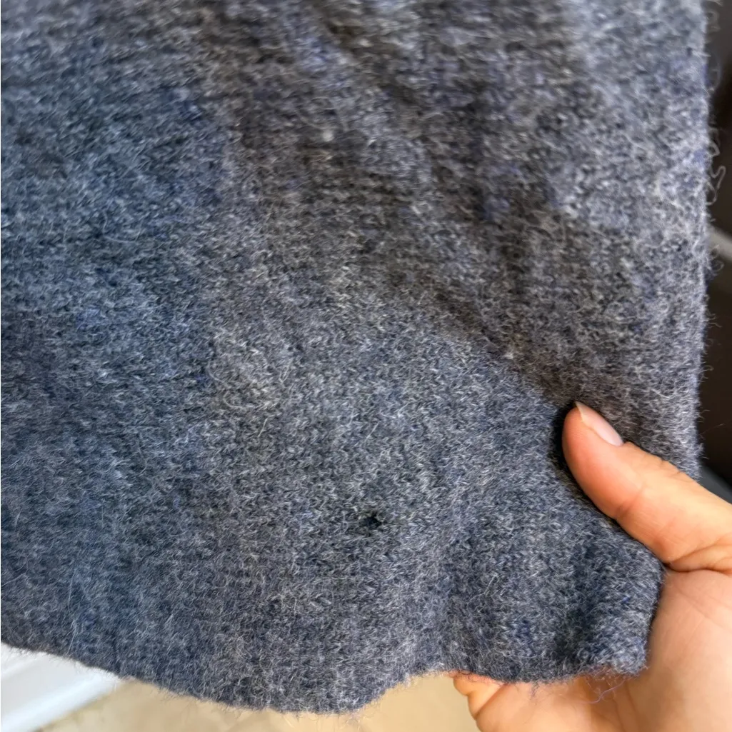 Peruvian Connection Jasmine Alpaca Blend Fit & Flare Gray Sweater Dress - Image 6