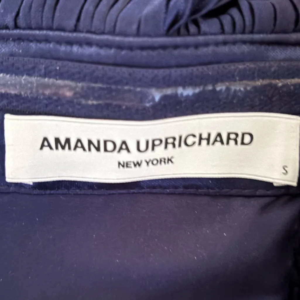 Amanda Uprichard Navy Strapless Jumpsuit - Image 4