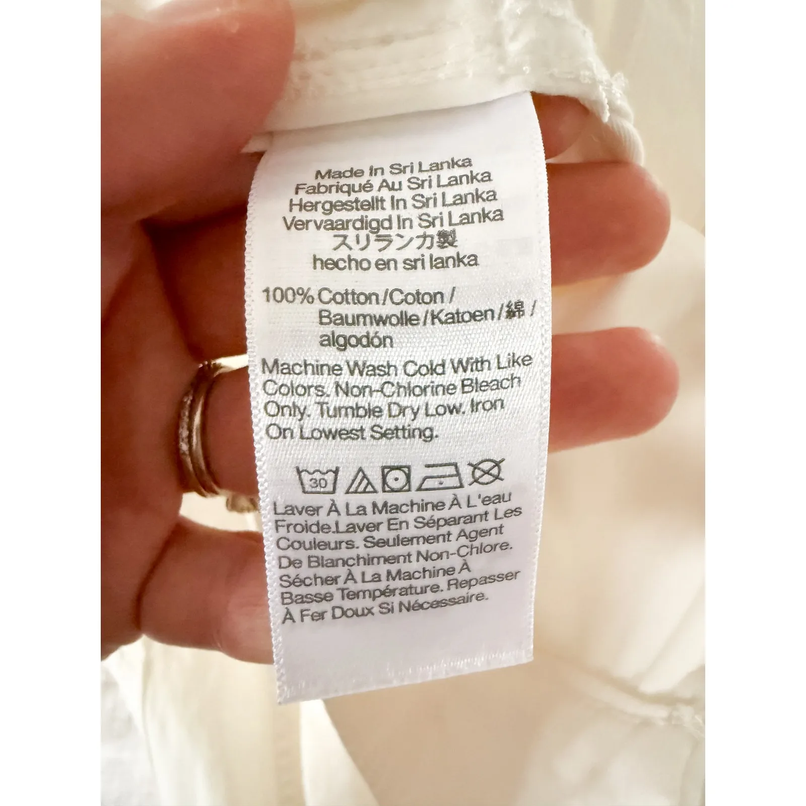 Madewell | NWT The Barrel-Leg Utility Pant in Garment-Dyed Twill in White | Sz 2 - Image 10