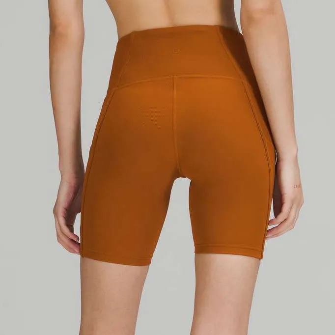 NWOT LULULEMON RIBBED HIGH RISE YOGA BIKE SHORTS - Image 7