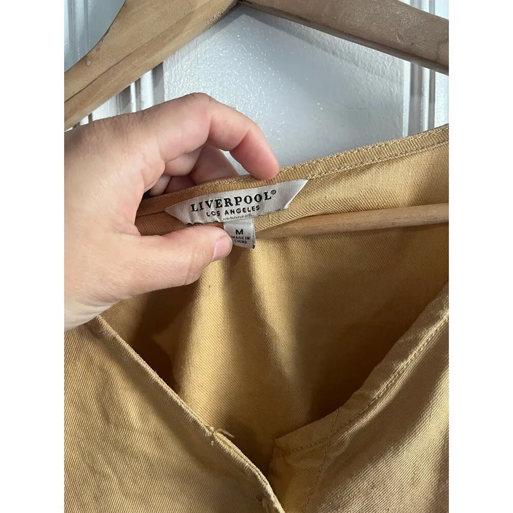 Liverpool Los Angeles linen button blouse size med - Image 4