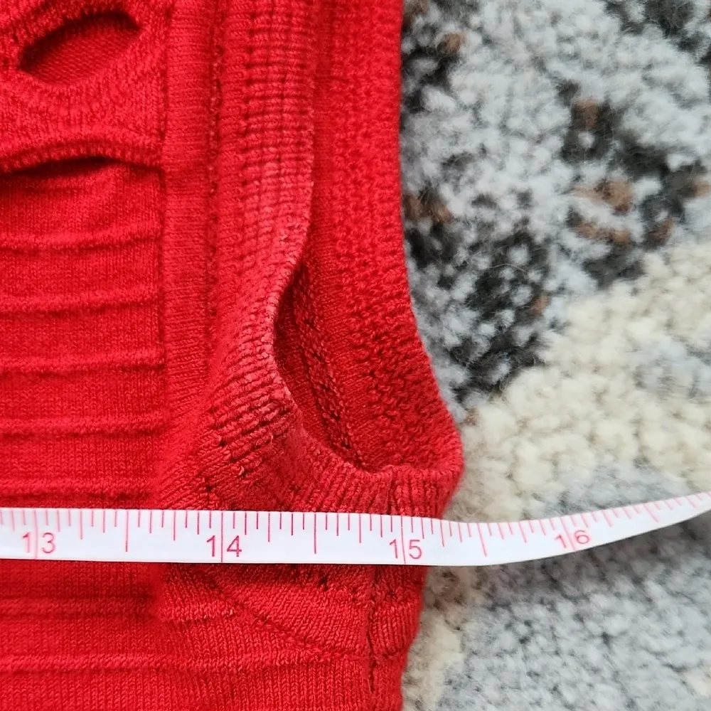 Ted Baker Zaralie Jacquard Panel Skater Dress Red 2 - Image 5