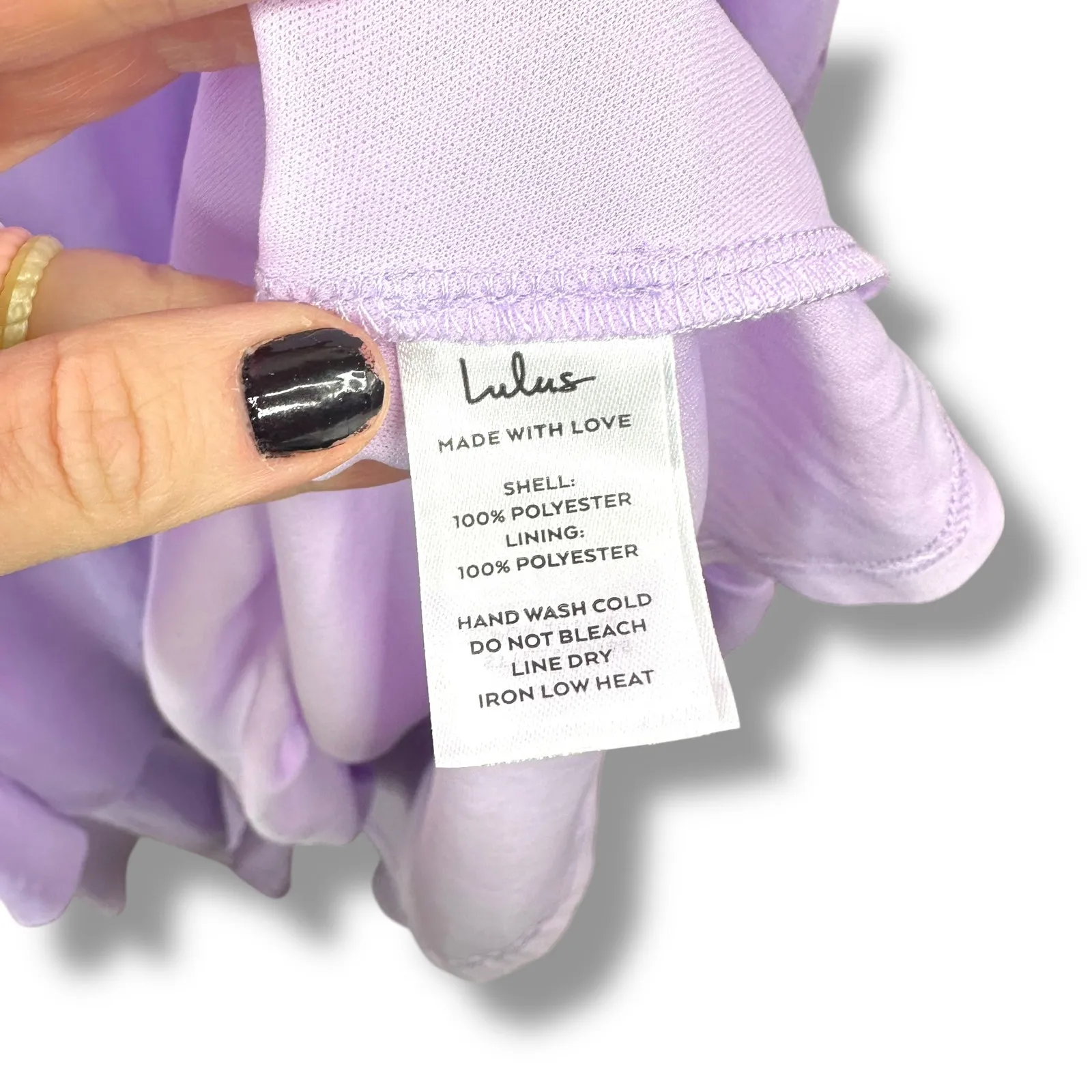 Lulus NWOT Elegant Event Lavender Woven Ruffled Tie-Back Tiered Maxi Dress - Image 10