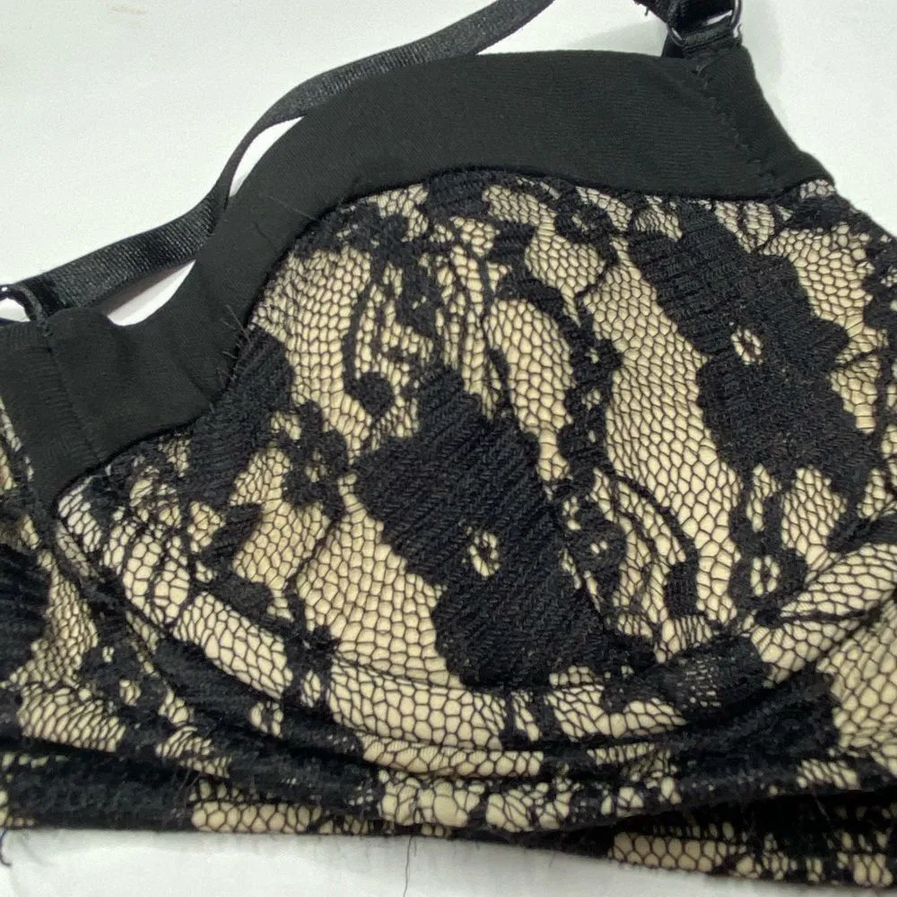 Designer Black Lace‎ Bikini Top Black Size XS - Image 3