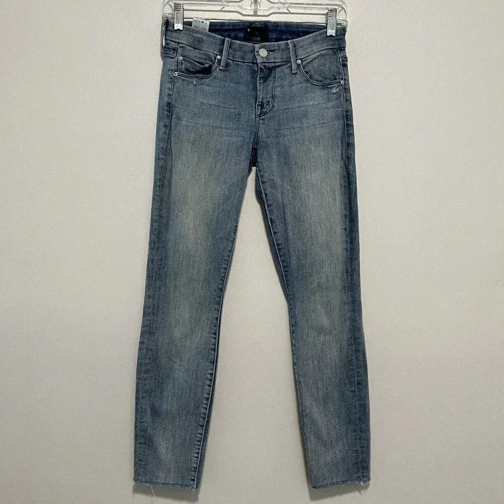 Mother Denim Looker Ankle Fray Jeans in Clear as Day Size‎ 25 Blue - Image 5