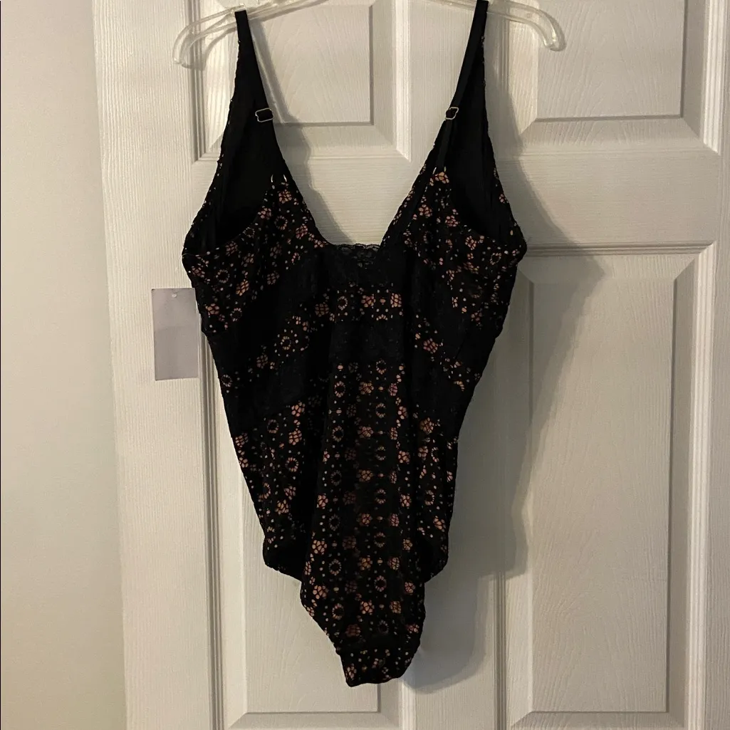 Meet.Curve one piece Swimsuit size XL brand new adjustable stripes Black - Image 3