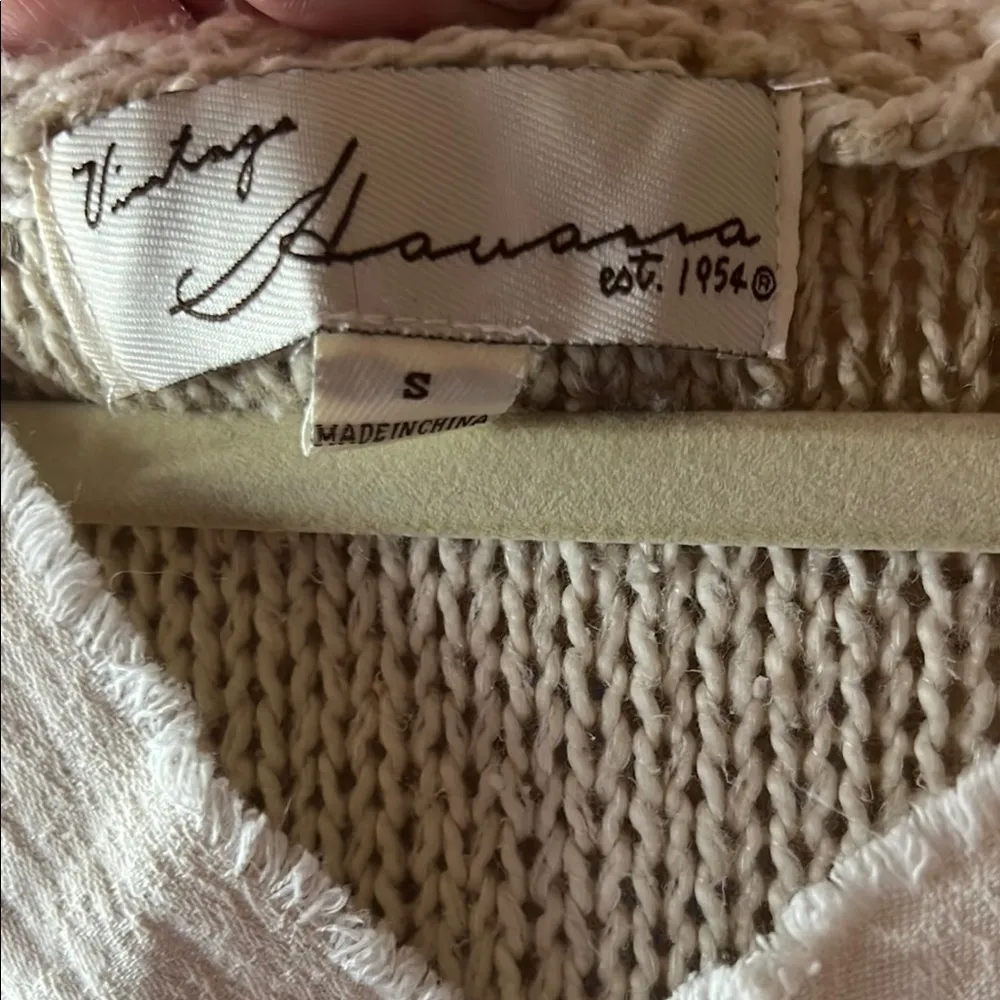 Cozy Cream Knit Sweater - Image 2