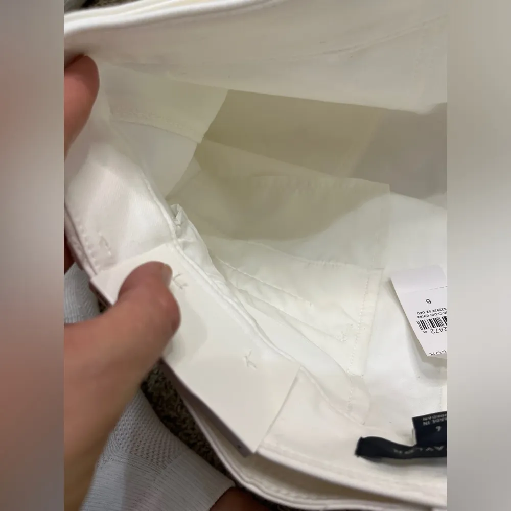 Ann Taylor NWT Marina Shorts With Belt Nautical White Sz 6 - Image 7