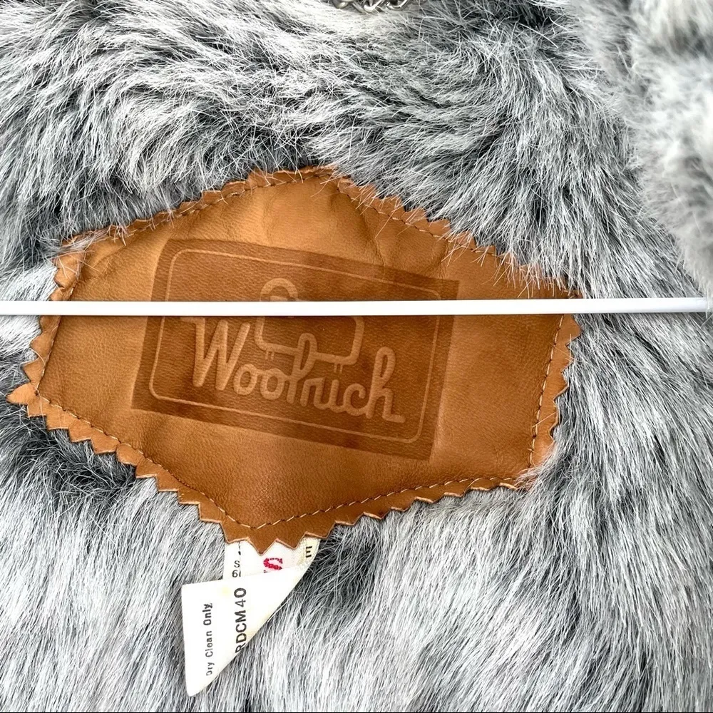 Vintage 60s Woolrich USA Fur Lined Nylon Vest WPL 6635 - Image 7