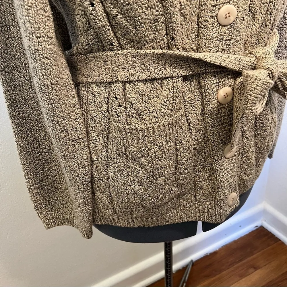 Carol Rose Cardigan Sweater Beige - Image 5