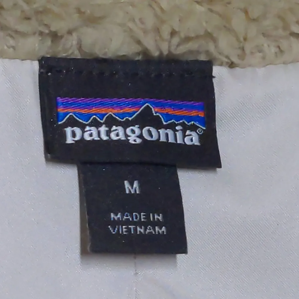 Patagonia Womens Los Gatos Fleece Vest Tan Full Zip Pockets Mock Neck M - Image 6