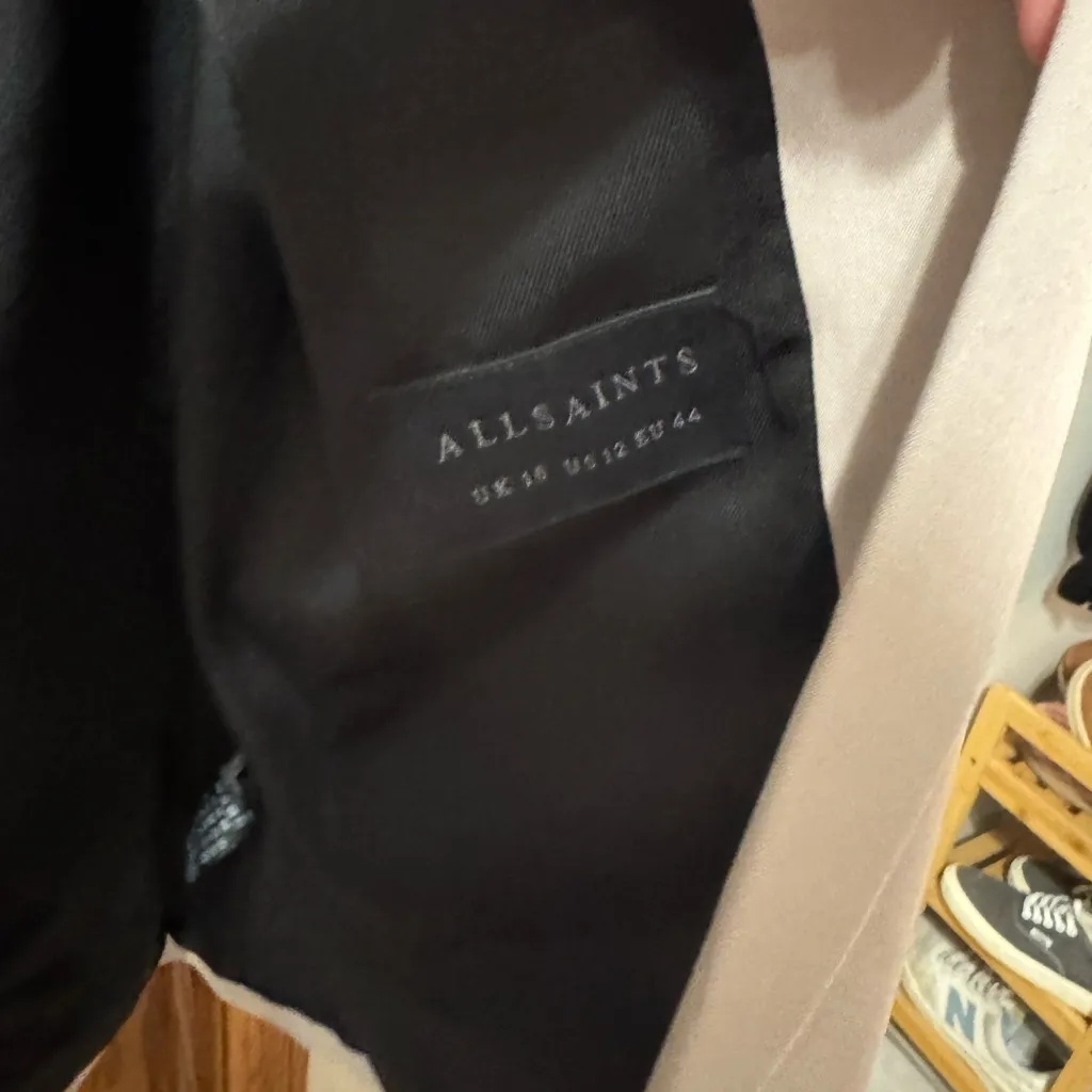 ALLSAINTS Aleida Tri Blazer Longline Open‎ NWT Size 12 - Image 5