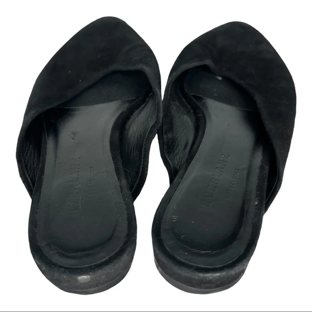 Everlane Black Suede Mules‎ - Image 3