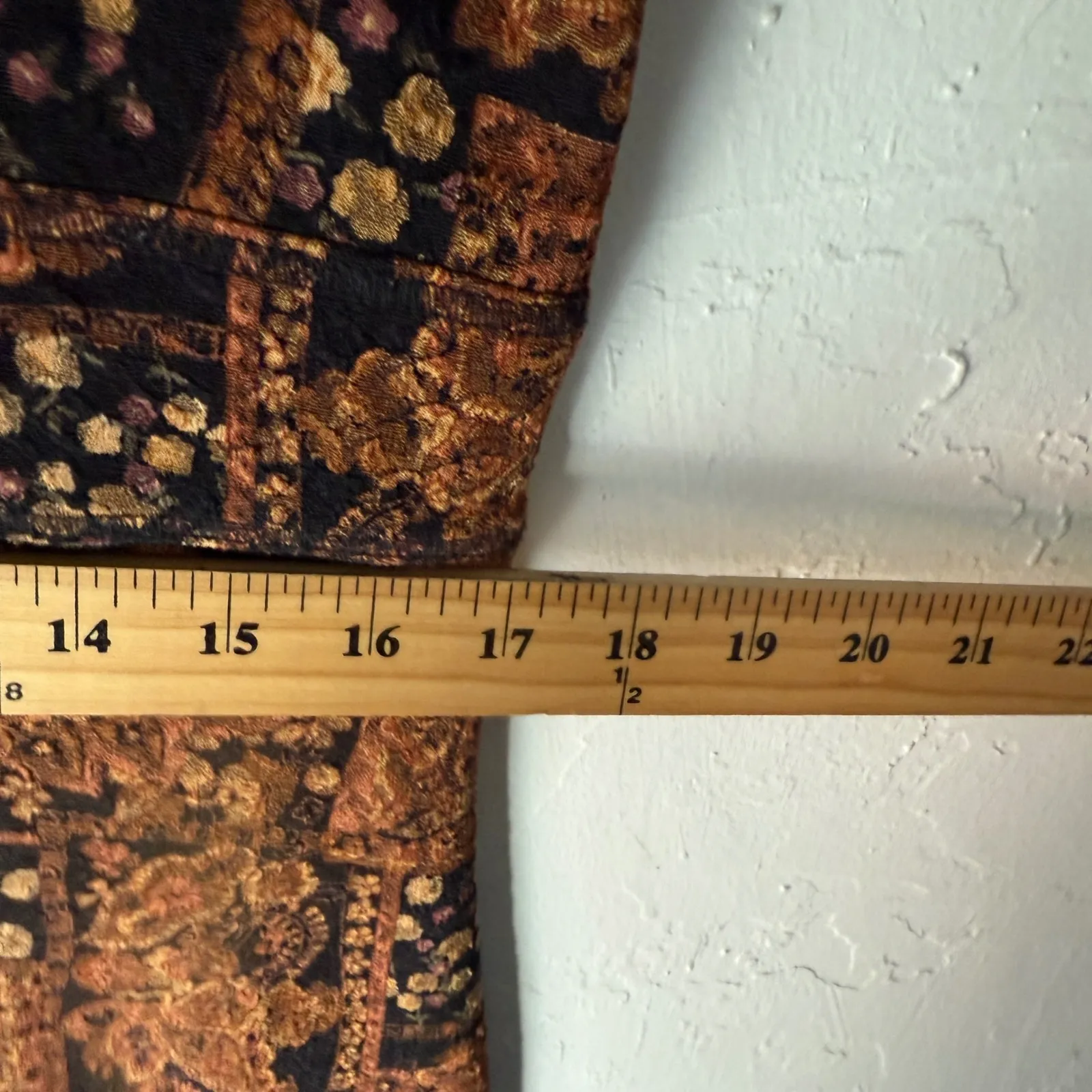 Vintage 90s Grunge Maxi Dress Brown Blk Patchwork Bohemian Maxi Dress Whimsigoth Size M - Image 7