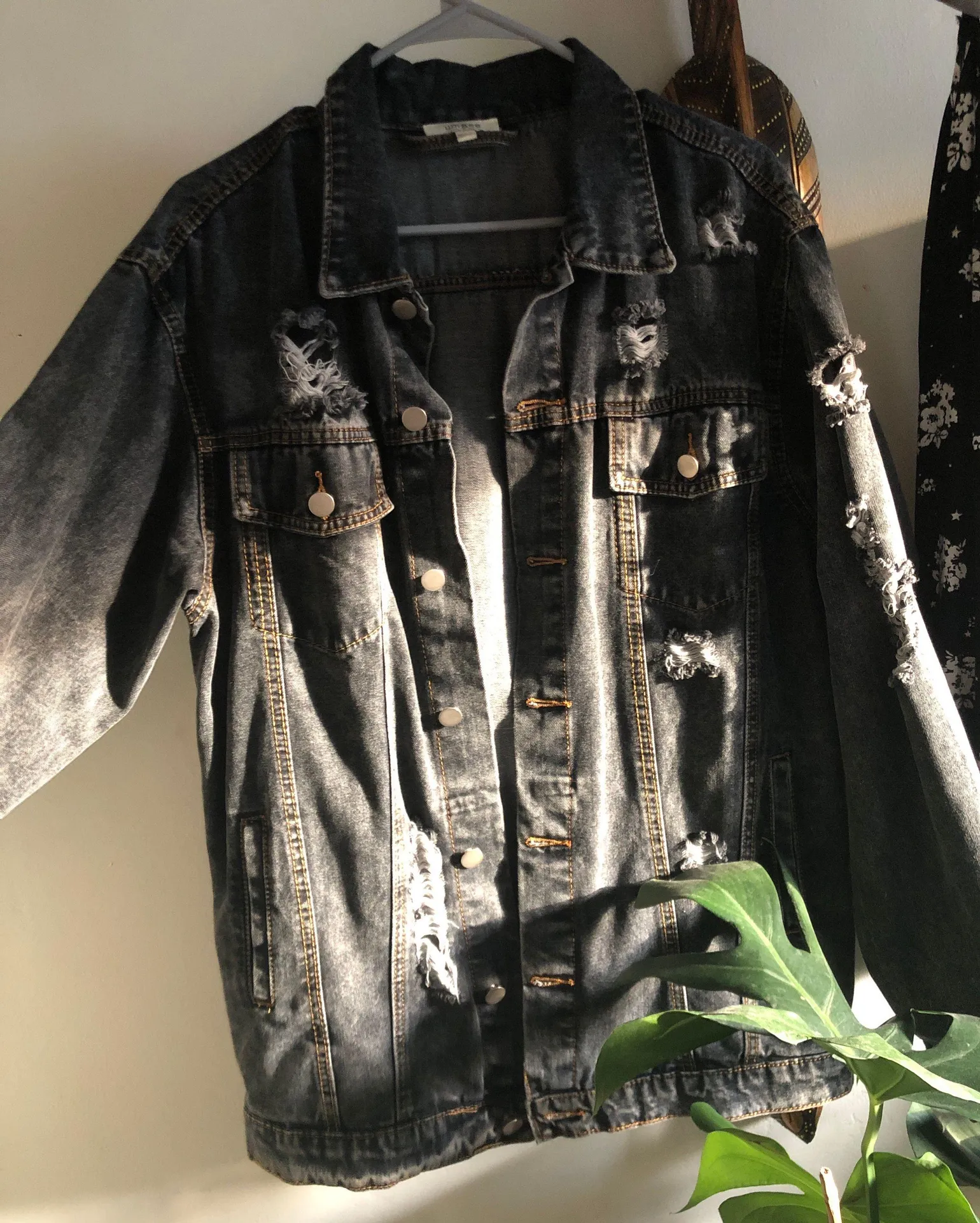 Umgee Distressed Jean Denim Jacket - Image 2