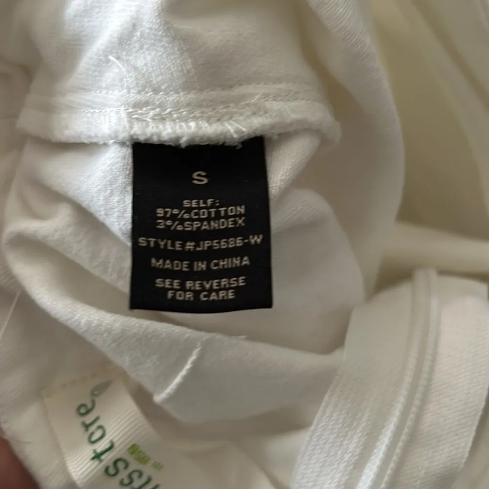 White Denim Wrap Bow Skort Size Small - Image 6