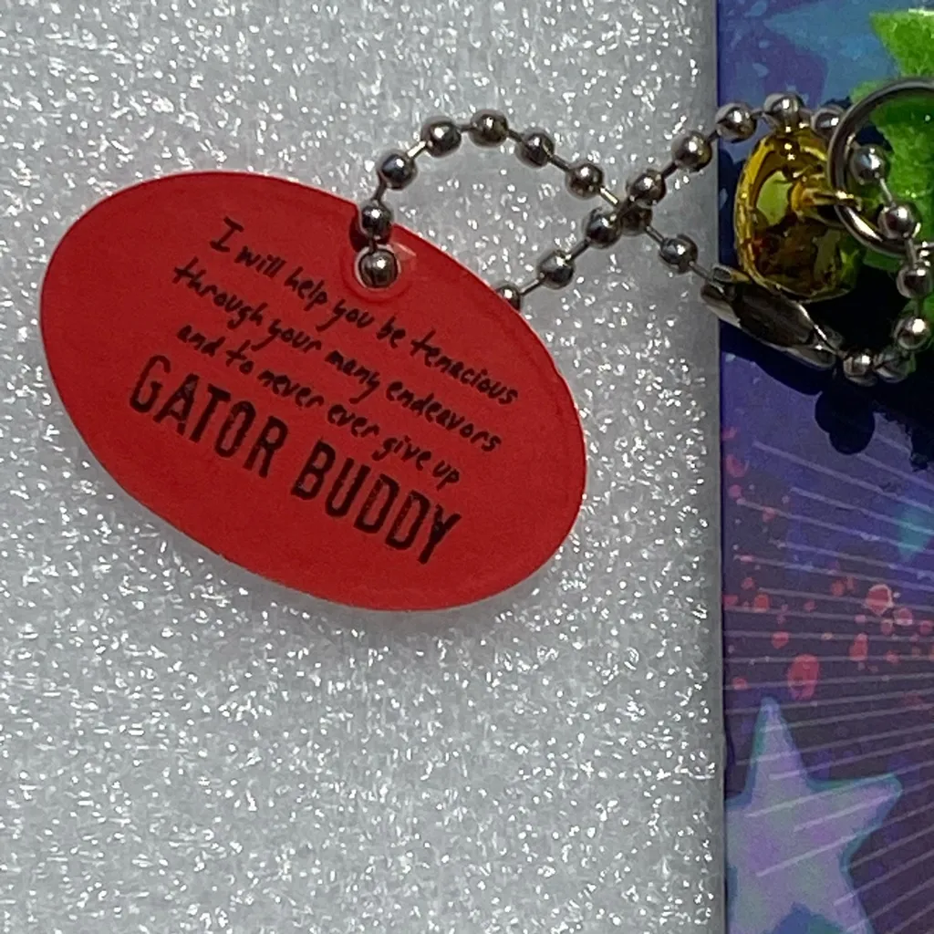 Watchover Voodoo Keychain New on Card "Gator Buddy" Collectible String Doll Green - Image 4