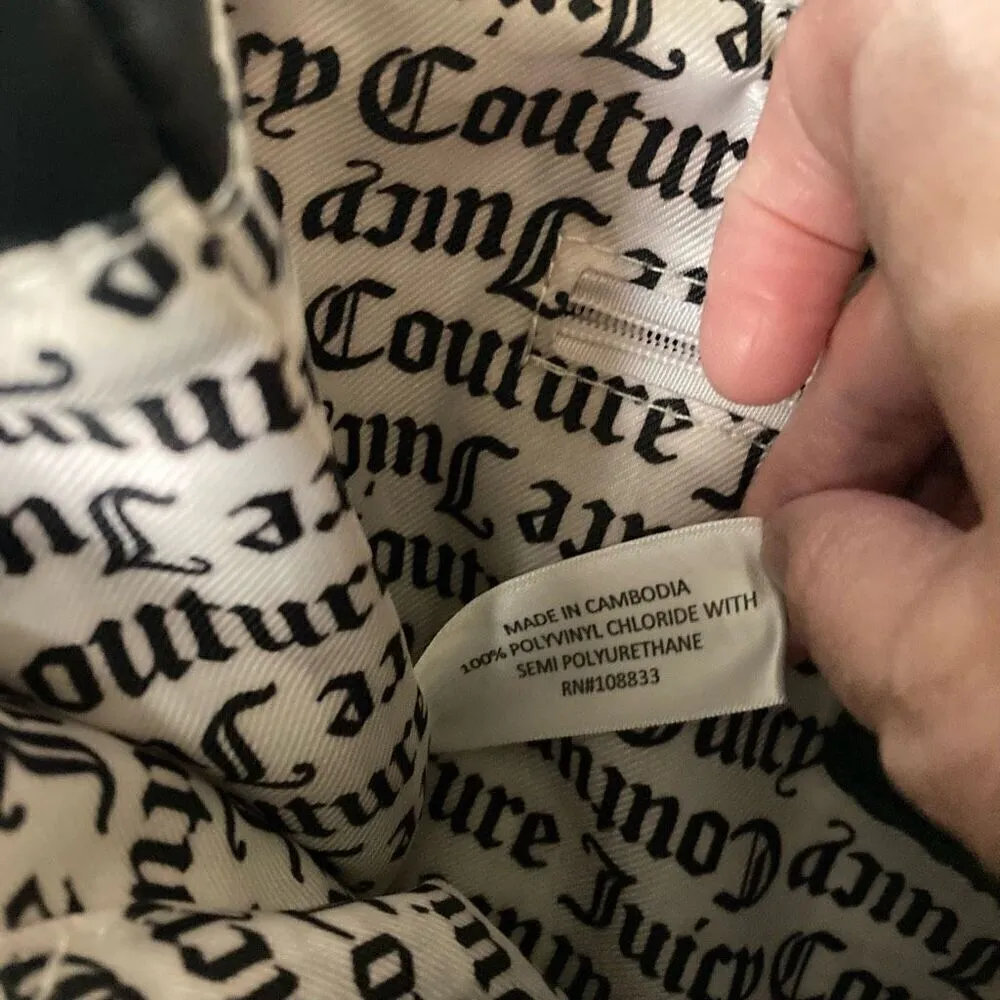 Juicy Couture Billboard Rose floral double strap crossbody convertible handbag - Image 11