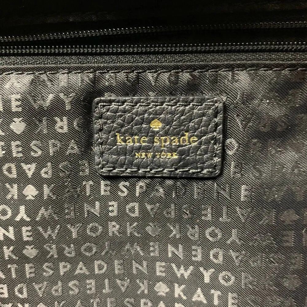 Womens Reis Shoulder Bag Black Pebbled Leather Triple Compartment - Image 13