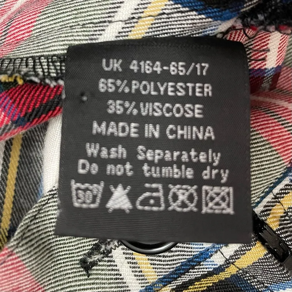 Hell Bunny Vixen Plaid Midi Skirt Red Green Tartan Swing Circle Skirt Size Small - Image 10