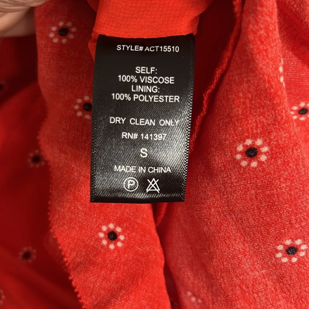 ASTR THE LABEL Red Floral Dot-Print Wrap Top - Image 10