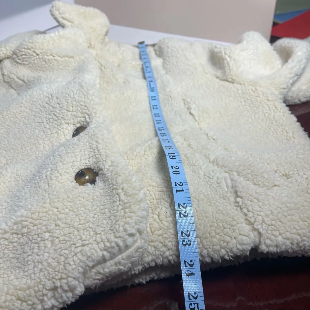 Free People Joplin Cozy Faux Sherpa Fur Jacket in Ivory Winter snow cozy Size S - Image 11