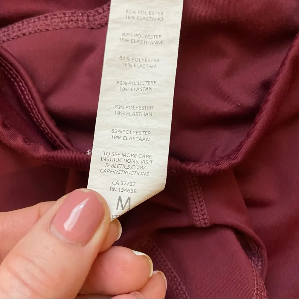 Fabletics Mid-Rise Reflective Powerlite 7/8 Leggings. Size Medium. EUC - Image 10