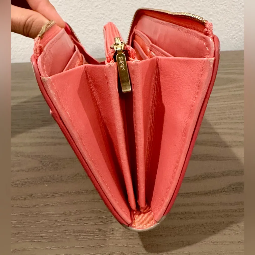 Lanvin En Bleu Sparkle Zip Around Wallet Pink - Image 15