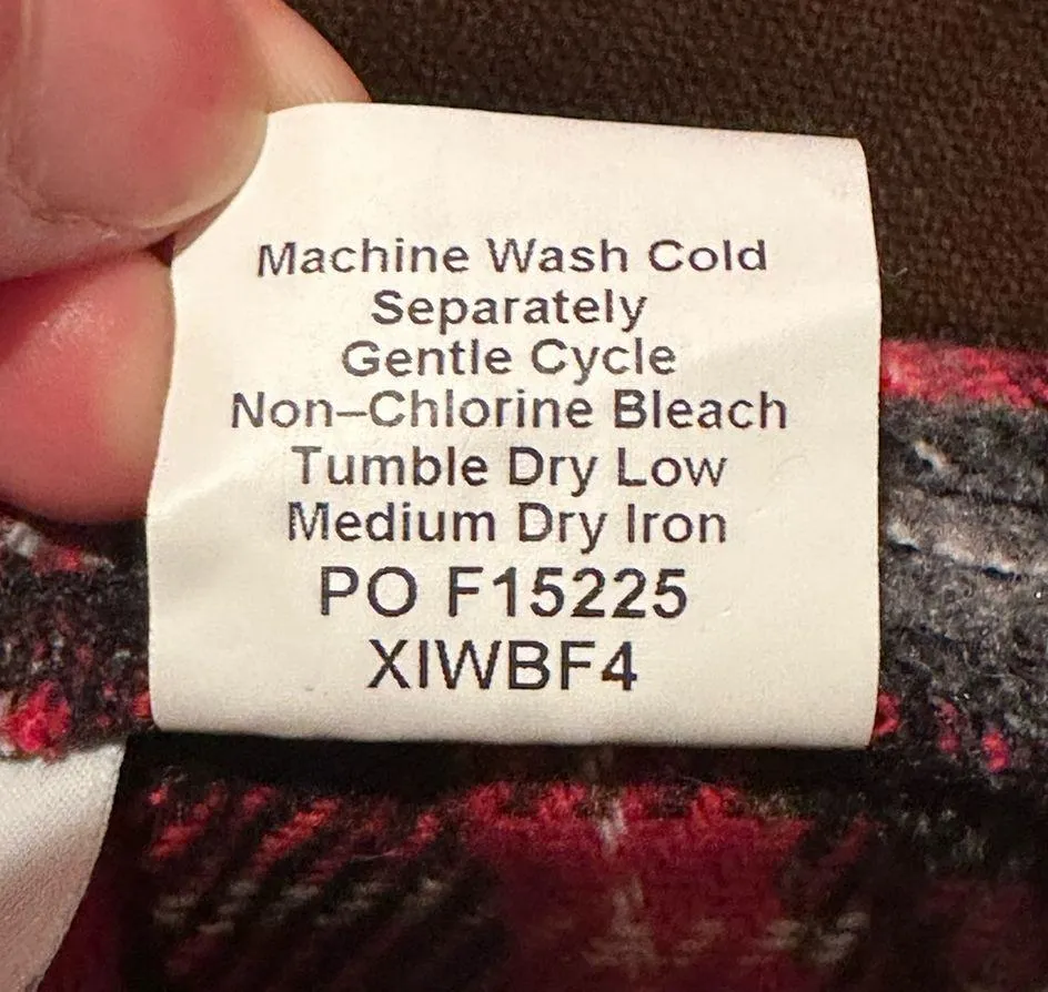 Boutique Vintage Red White Gray Black Plaid Midi Skirt SZ 10 Wool Blend - Image 7