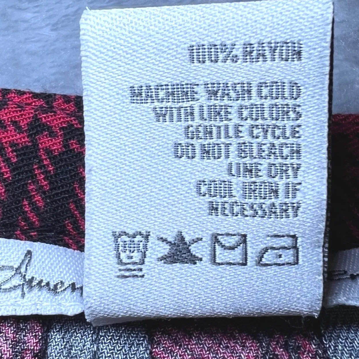 American Rag Cie Plaid Tunic Shirt or BabyDoll Dress Womens Large Red Black - Image 5