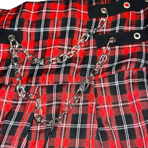Plaid Red Skirt - Image 8