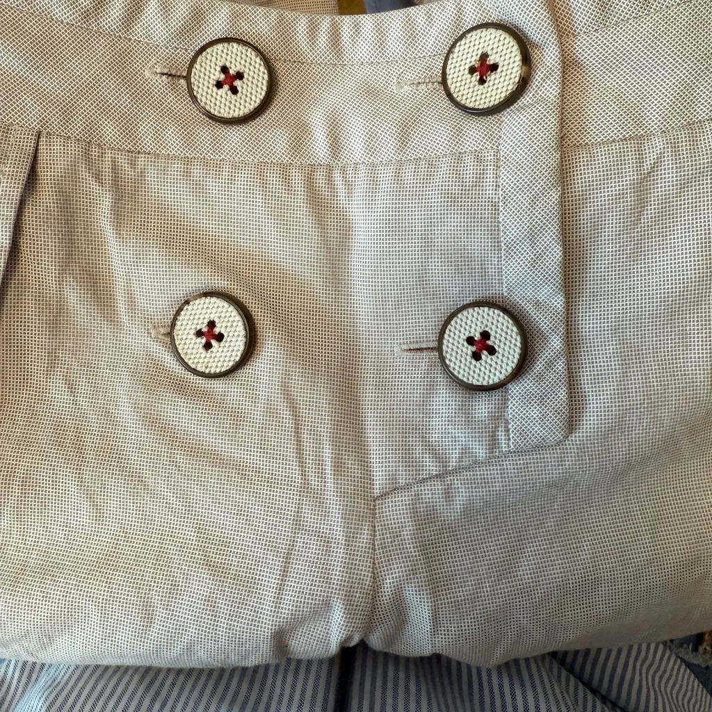 TROVATA BIRDS OF PARADISE WIDE LEG PANTS 6 Tan - Image 5