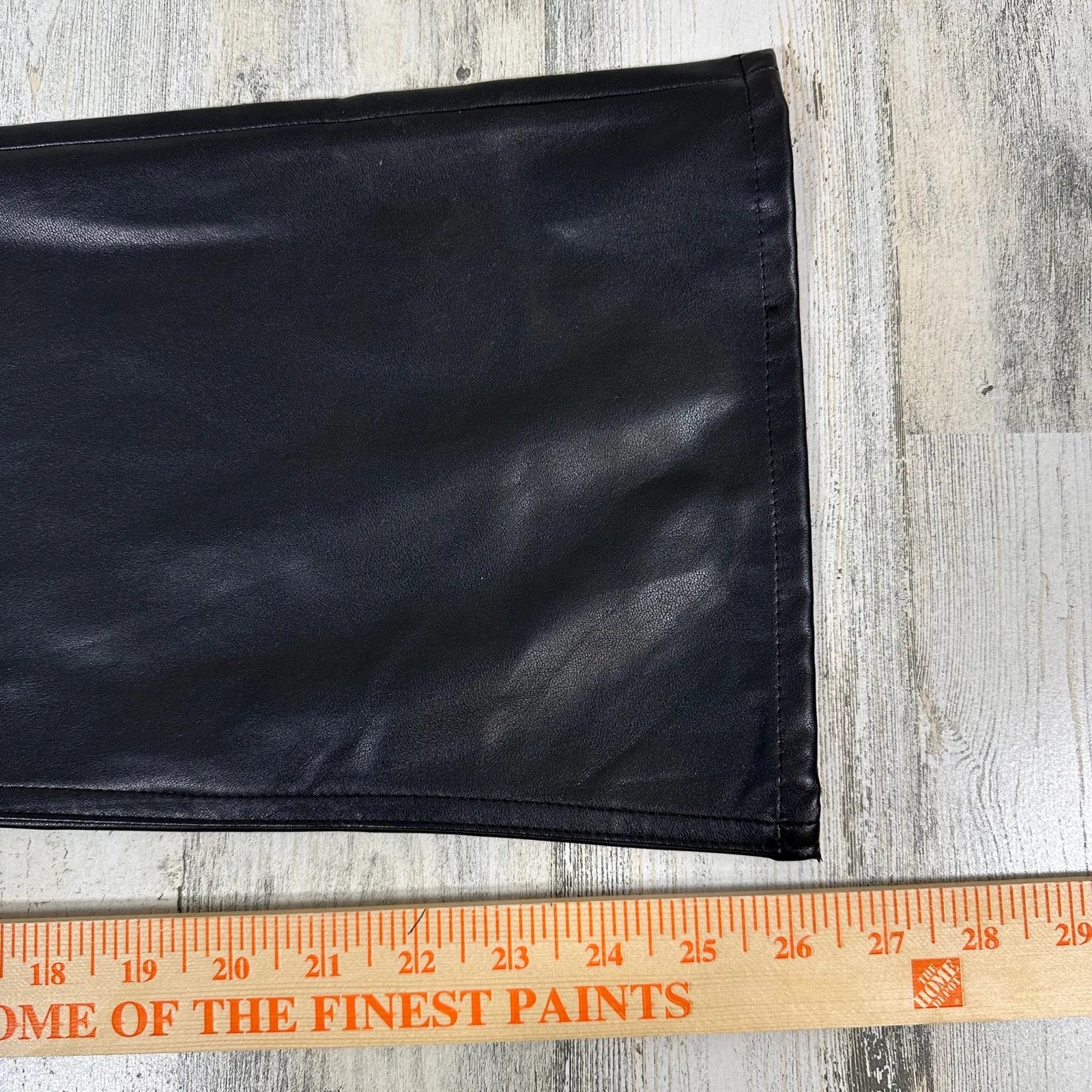 rag & bone Faux Leather Black Pants – Size 29 – Slim Straight Vegan – MSRP $325 - Image 5