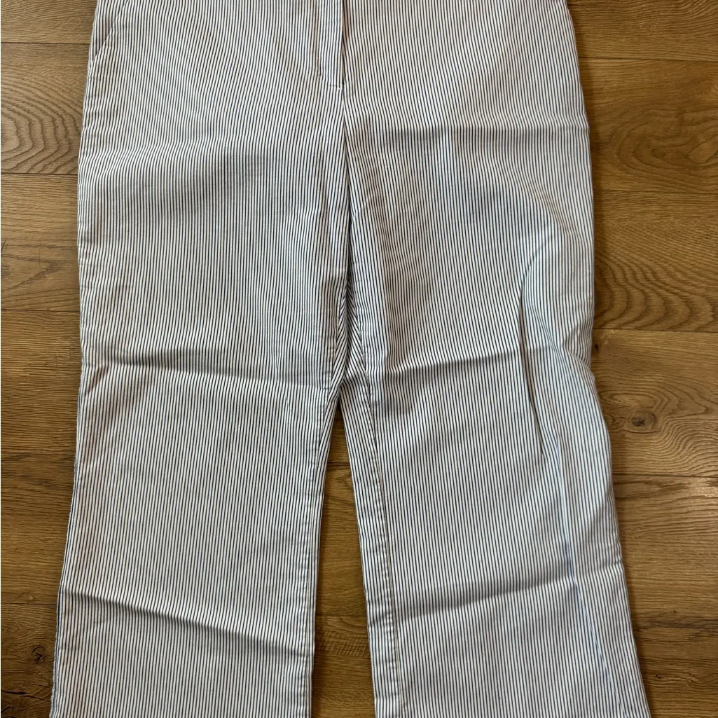 Blue & white striped crop pants -size 18 - Image 2